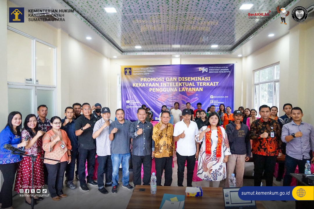 Membangun Kesadaran Hukum Lewat KI, Kanwil Kemenkum Sumut Gandeng Pelaku Kreatif di Kab. Karo